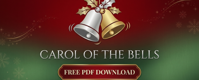 Carol of the Bells Intermediate Beginner Piano Sheet Music Free PDF