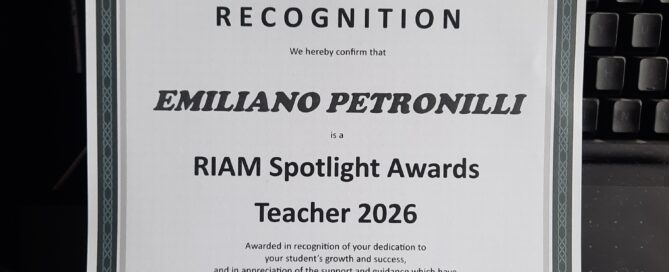 Certificate of RIAM Spotlight Award 2026